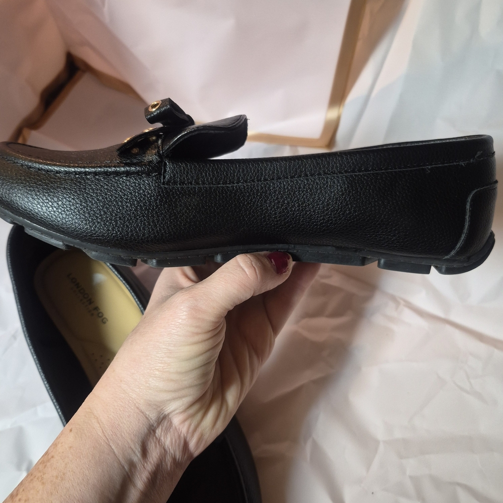 London Fog Black Men's Loafers - Picture 9 of 11